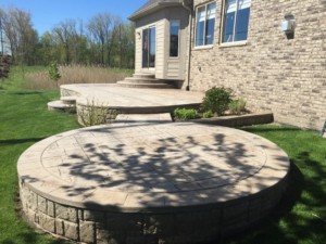 Stamped Concrete Wash & Seal, Clinton Twp