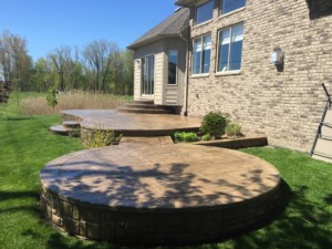 Stamped Concrete Wash & Seal, Clinton Twp