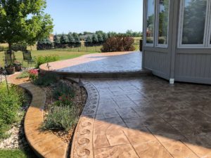 After sealing stamped concrete in Shelby Twp., MI.