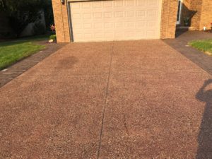 Exposed aggregate Driveway After Sealing, Macomb Twp.