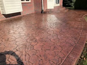 Stamped Concrete Pressure Wash And Seal