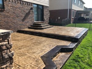 Stamped Concrete Patio after sealing, Macomb Twp