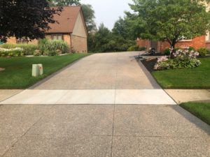 Exposed Aggregate Sealing, Bloomfield Hills, Michigan
